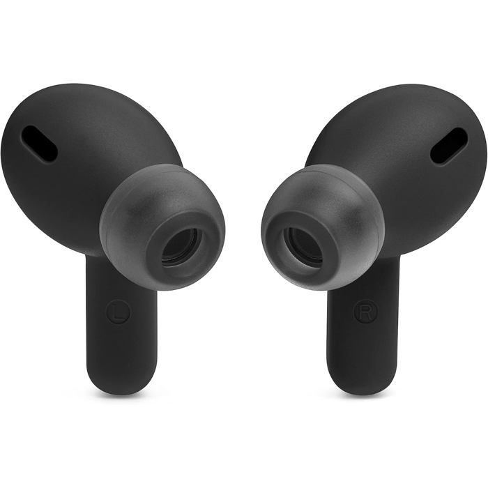 Écouteurs intra-auriculaires sans fil JBL Wave 200TWS avec Bluetooth et assistant vocal avec étui de chargement - Noir