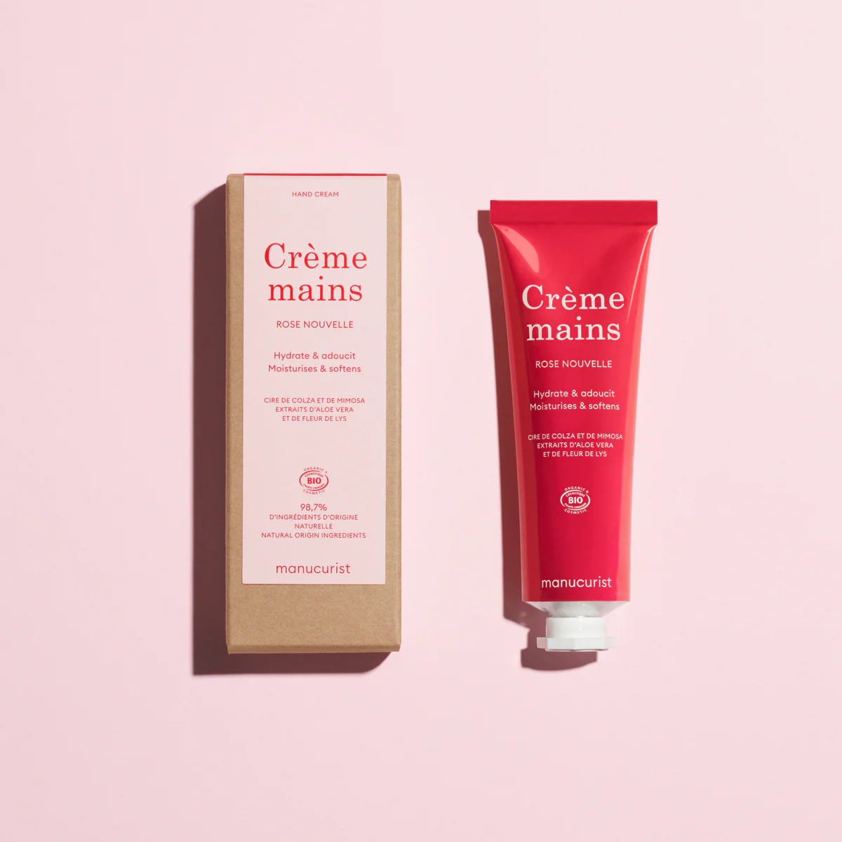 Soins - 60 ml Crème Mains Parfum Rose Nouvelle