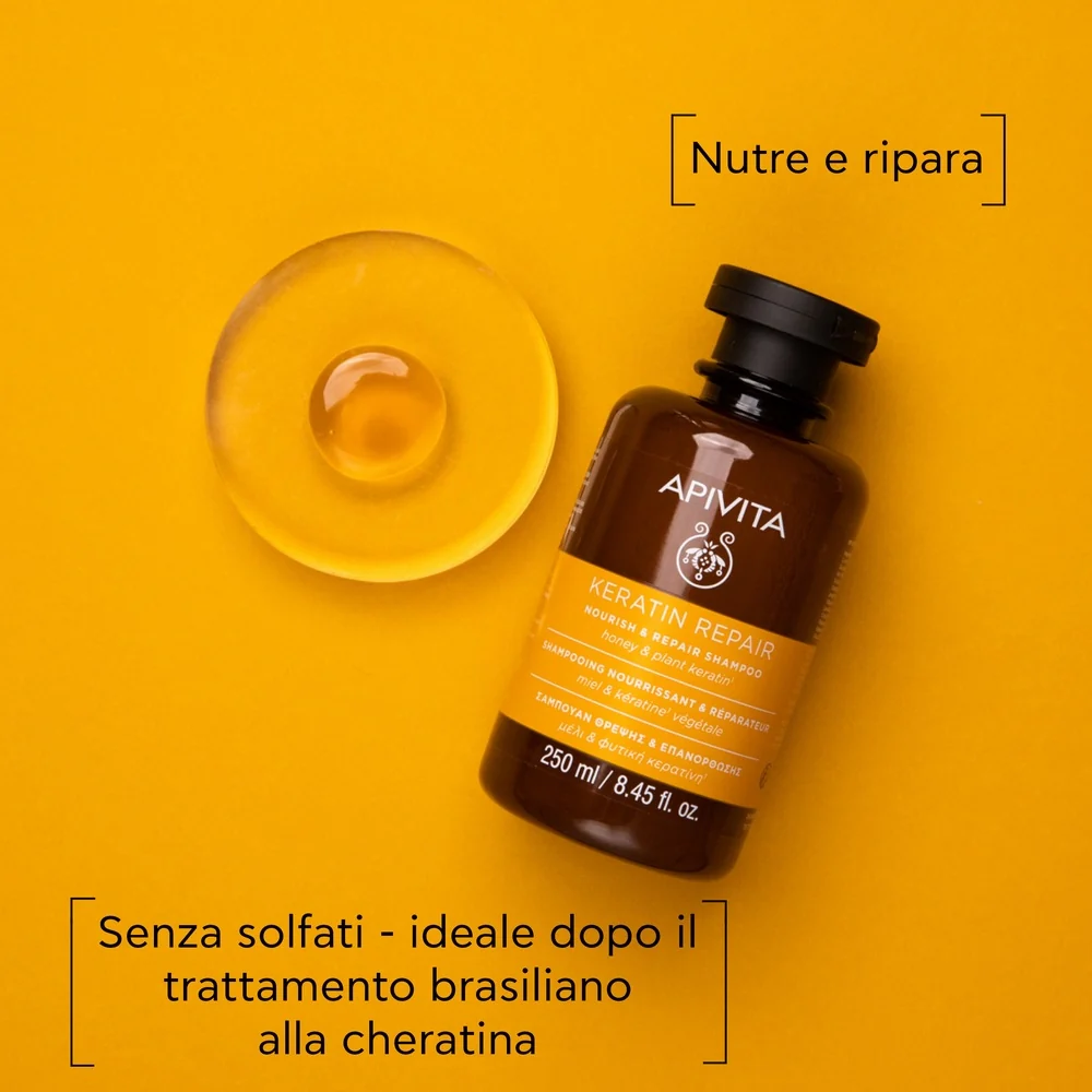 Capelli - Keratin Repair Shampoo Nutriente Riparatore per capelli Secchi e Danneggiati - Shampoo Nutriente, Shampoo Riparatore