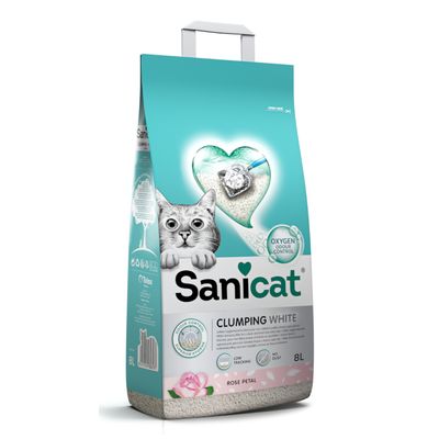 Άμμος για γάτες Sanicat White Rose Clumping