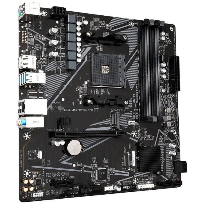 Carte mère - GIGABYTE - Carte mère A520M DS3H V2