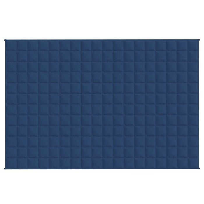 vidaXL Couverture lestée Bleu 120x180 cm 5 kg Tissu 350788