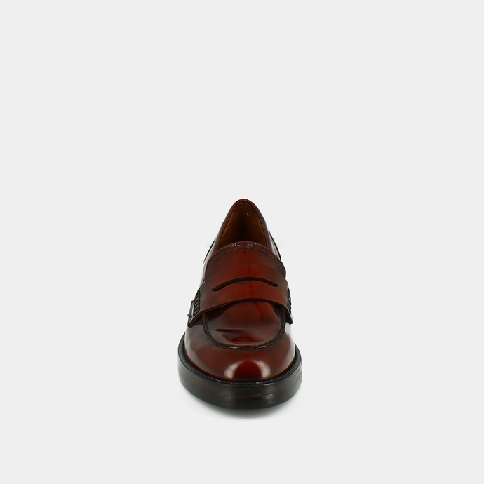 Mocassins  en cuir marron