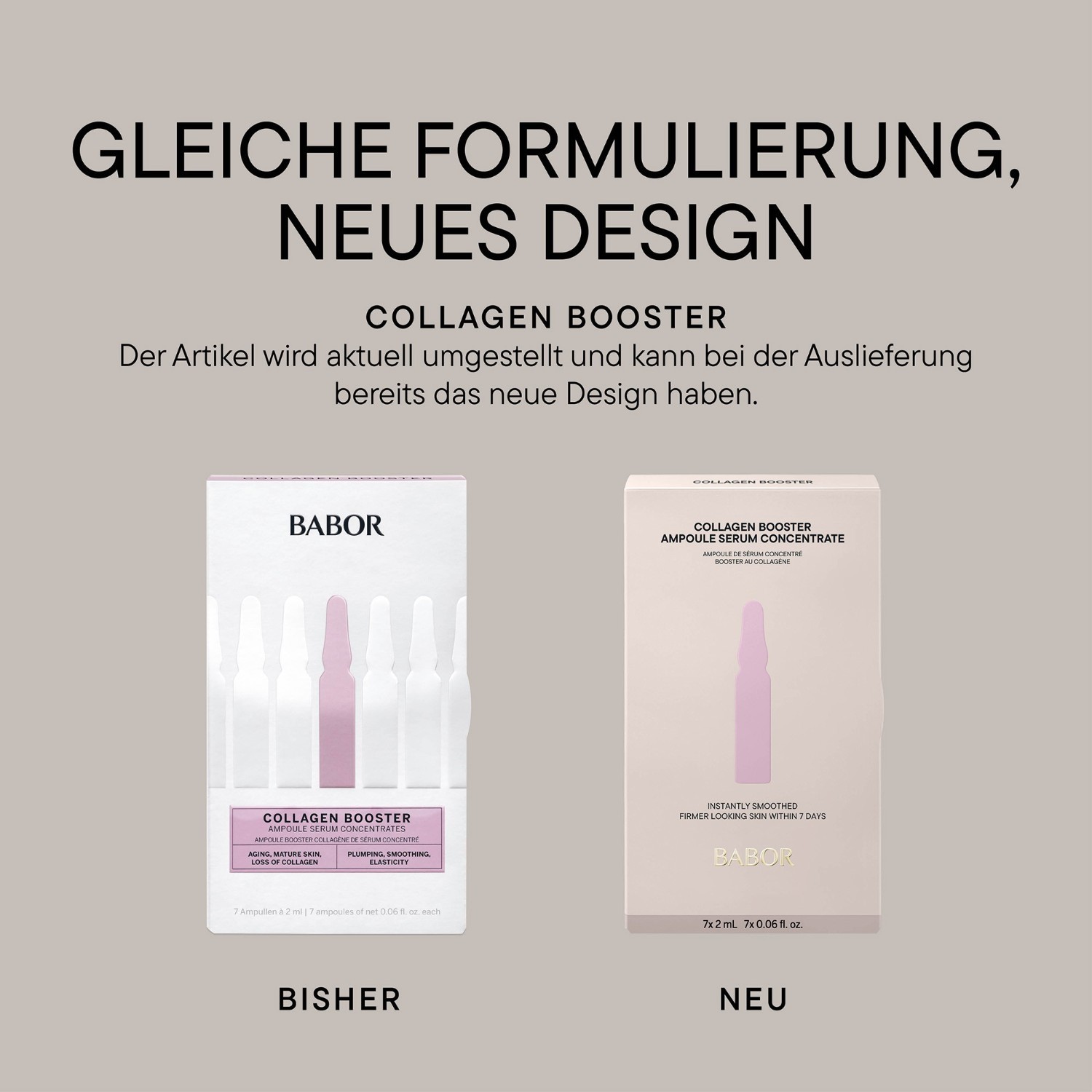 BABOR Ampulni serum, Ampulni koncentrat, Pojačivač kolagena – 14 ml