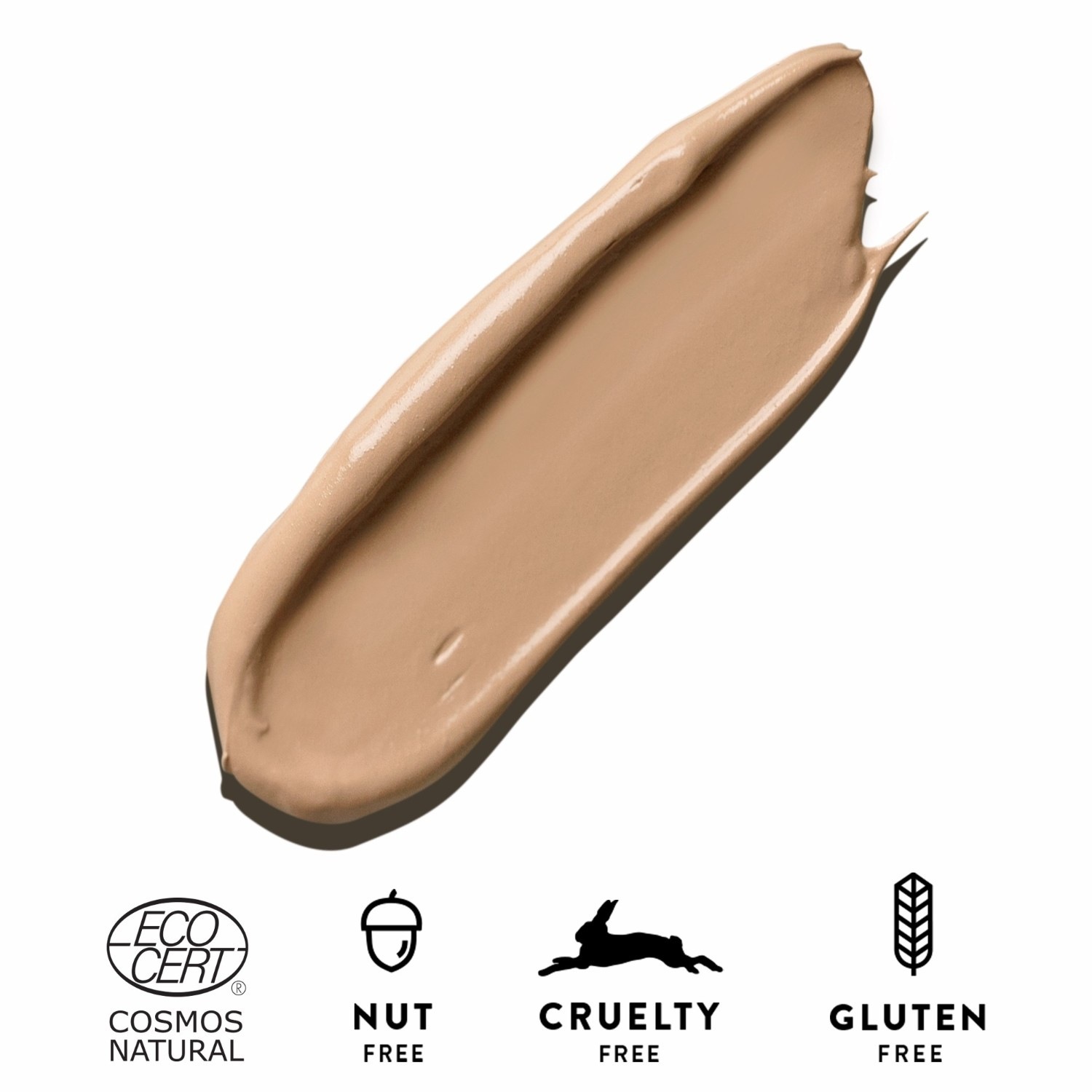 MÁDARA Foundation SKINONYM Semi-Matte Peptide Foundation, Nr. 15 KAMEŇ - 30 ml