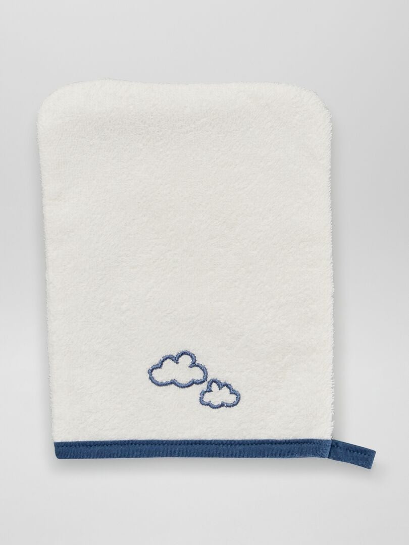 Badcape + badhandschoen - 2-delig - BLAUW