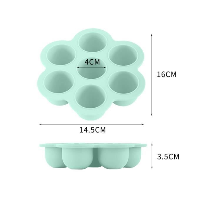 Bac à glaçons - Bébé - 2 pièces - Silicone de qualité alimentaire - Sans BPA - Couvercle inclus