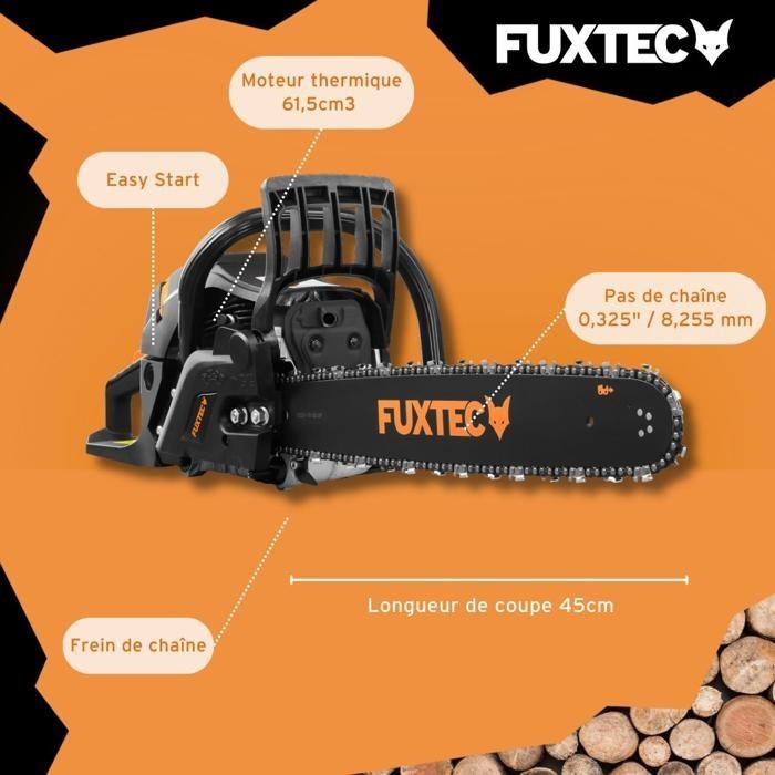 Tronçonneuse thermique - FUXTEC FX-KS262 - 61,5cm3 20 pouces Black Edition