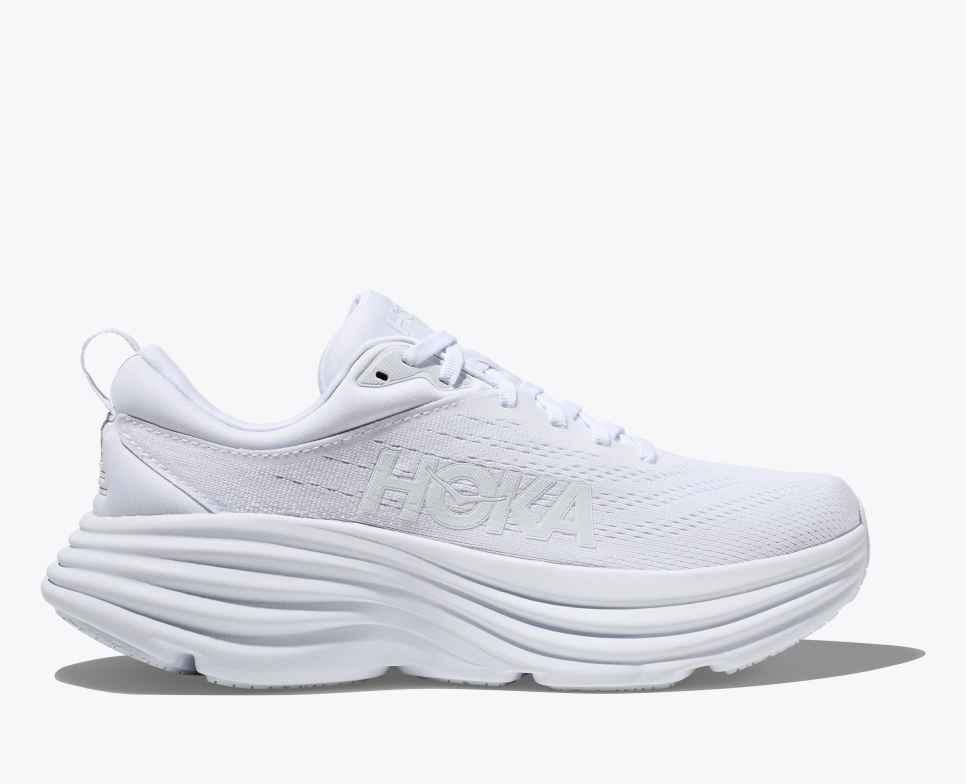 HOKA Bondi 8 Wit/Wit