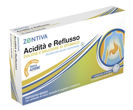 ZENTIVA Zentiva Acidité et Reflux contre les brûlures d'estomac et les douleurs d'estomac 20 comprimés à croquer