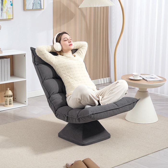 HOMCOM - Sillón - Tejido de microfibra aterciopelada - 62x70x95cm - Gris