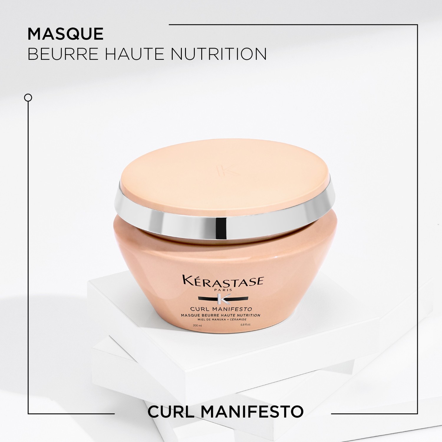 Kérastase Curl Manifesto sviestinė kaukė plaukams „High Nutrition“ 200 ml