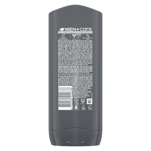 „Dove Men+Care“ eukalipto ir mėtų dušo želė, 400 ml