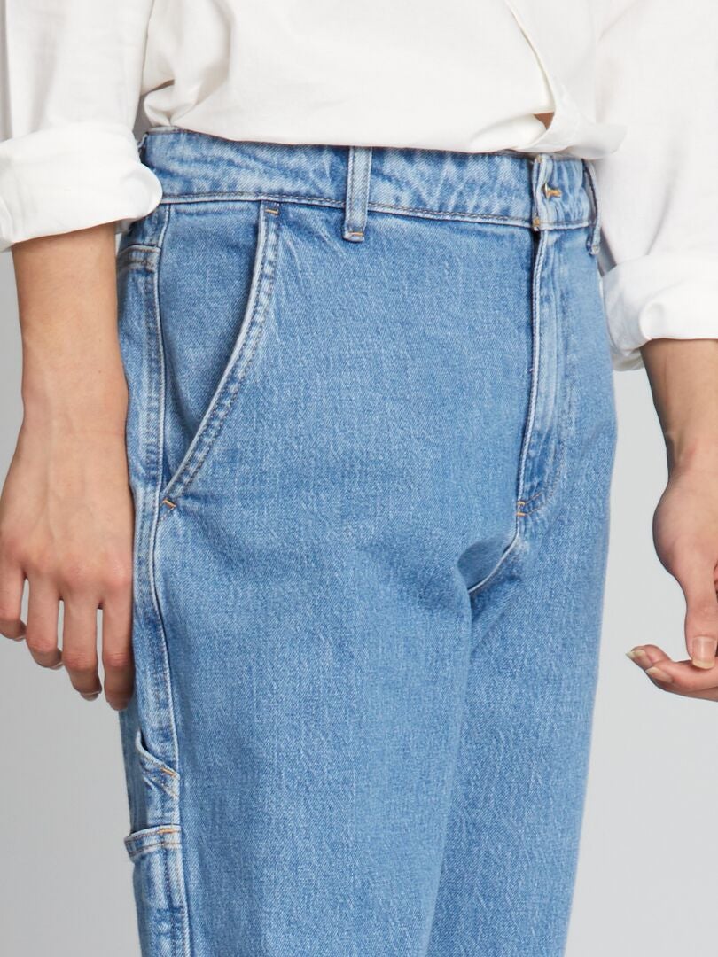 Pantalones vaqueros rectos - AZUL
