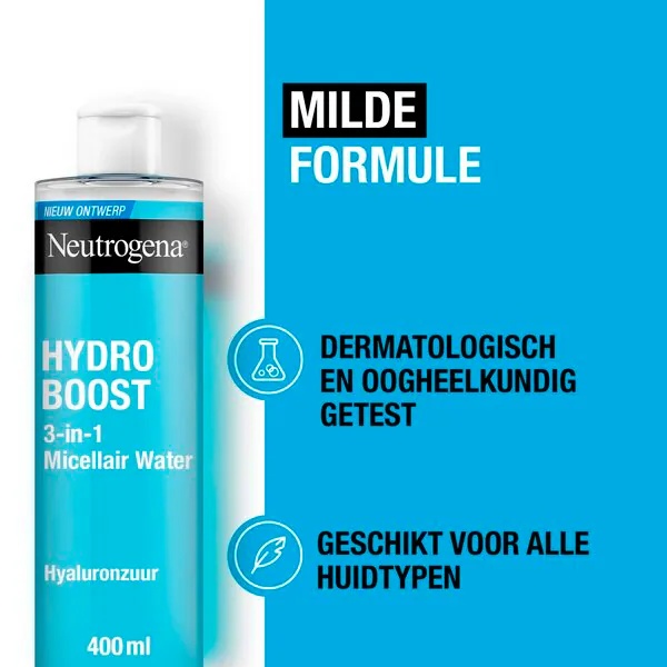 „Neutrogena Hydro Boost“ 3 viename micelinis vanduo<br>400 ml – visiems odos tipams