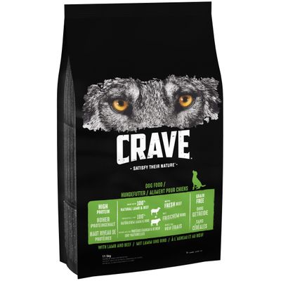 CRAVE Adult Lamb & Beef Dry Dog Food
