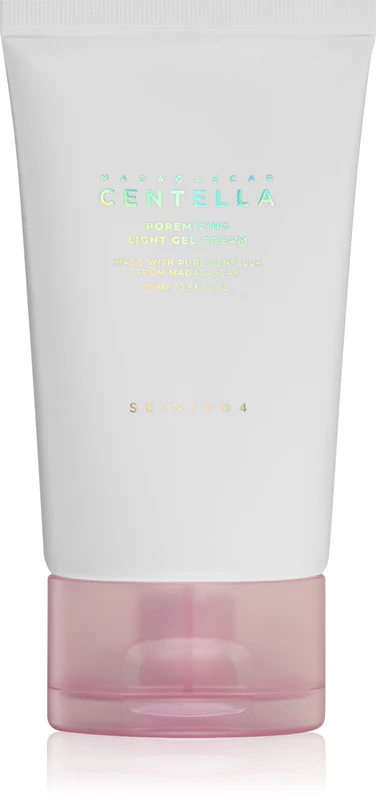 SKIN1004 Madagascar Centella Poremizing Light Gel Cream: um creme-gel leve para suavizar a pele e reduzir os poros.