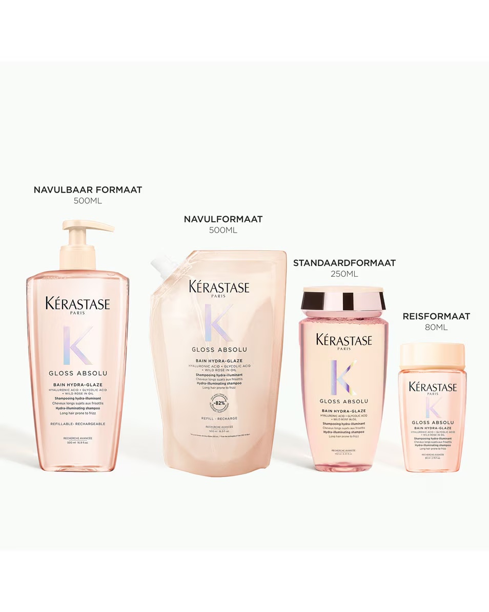 KÉRASTASE Gloss Absolu Bain Hydra-Glaze Σαμπουάν κατά του φριζαρίσματος με γυαλιστερό αποτέλεσμα - για μακριά, αφράτα μαλλιά