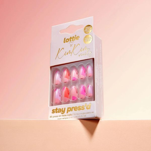 Lottie London X Kimkim Stay Press On Nails Petrecere la Cartier