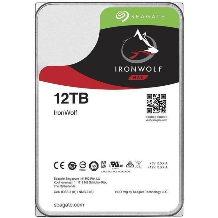 SEAGATE - ST12000VN0008 - Disco rigido interno - 12 TB - 7200 giri/min - 3,5
