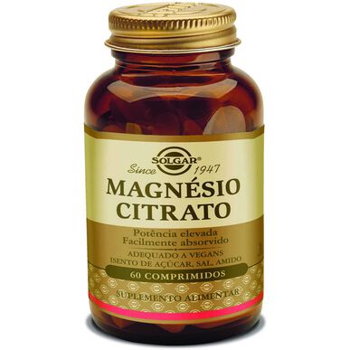 Solgar Suplemento Alimentar de Citrato de Magnésio      60 cápsulas 60 cápsulas