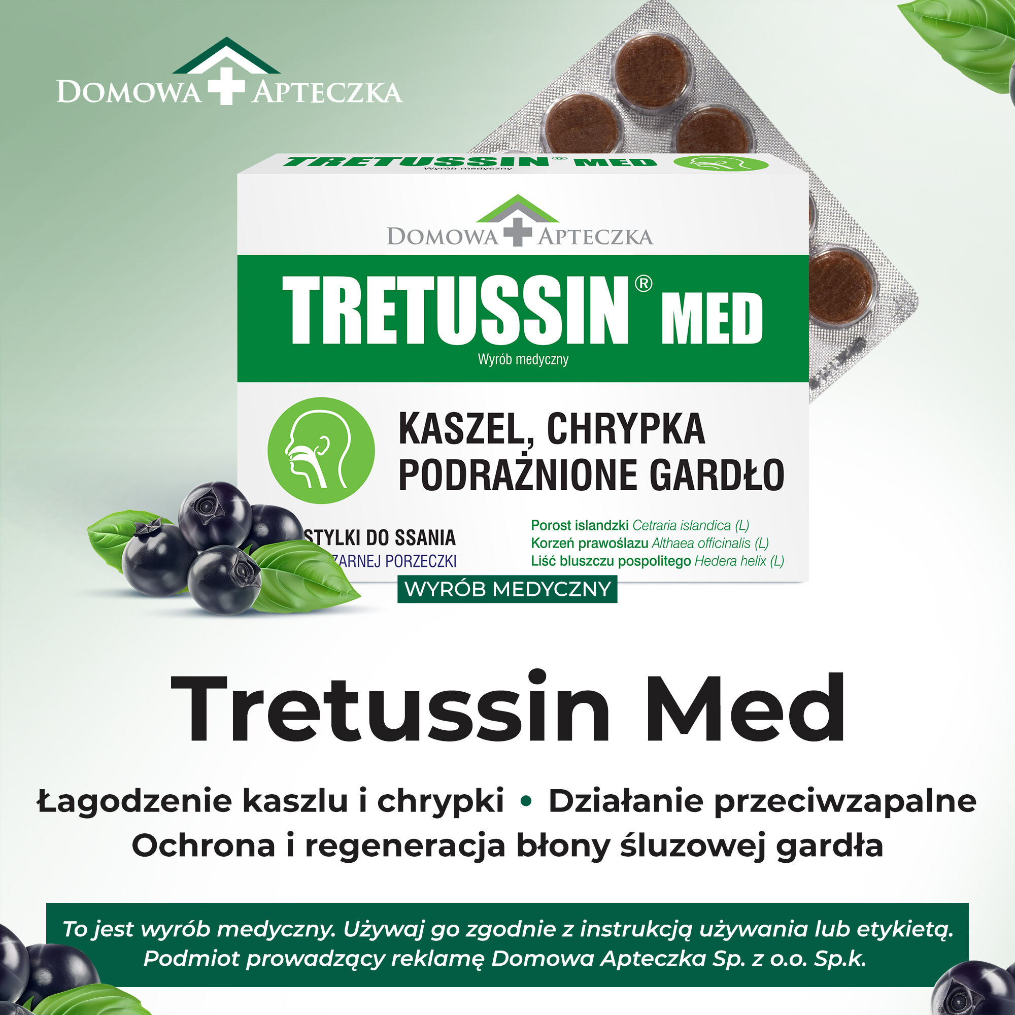 Tretussin med Home Ensiapupakkaus