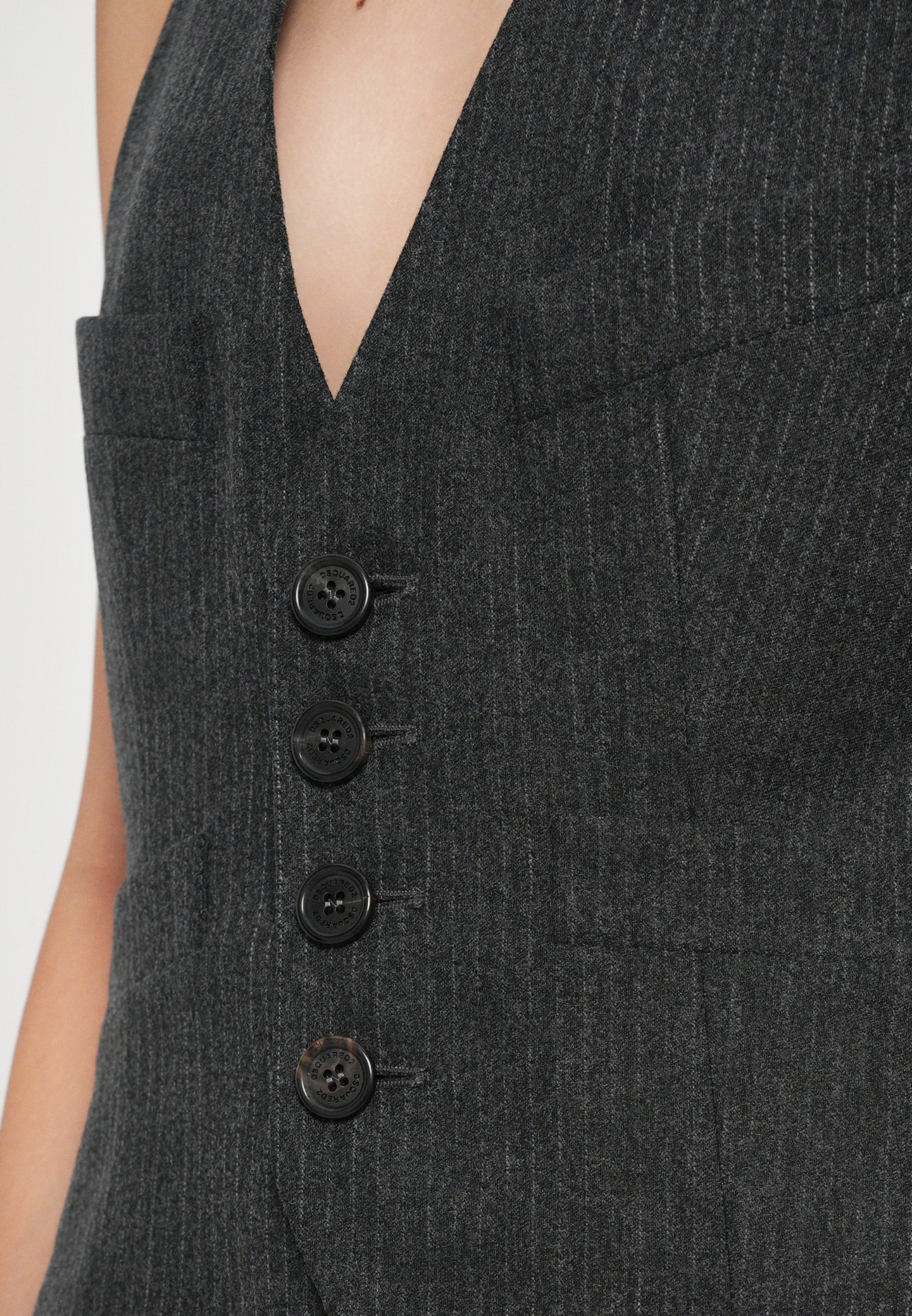 Dsquared2 BIANCA PINSTRIPE - Vest - antraciet