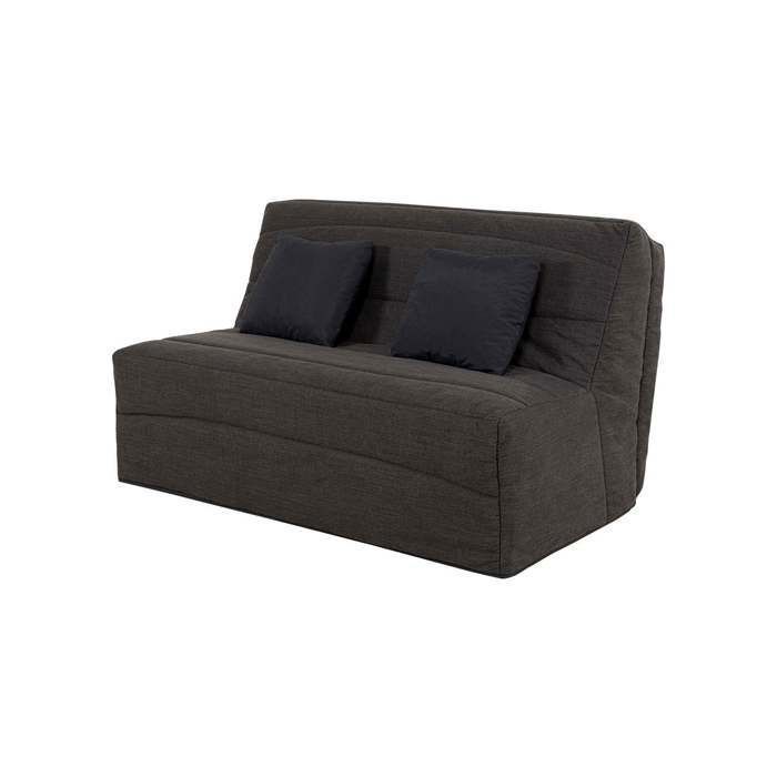 Sofá-cama conversível NOE BZ - RELAXIMA - Área de dormir 160 x 200 cm, capa na cor carvão
