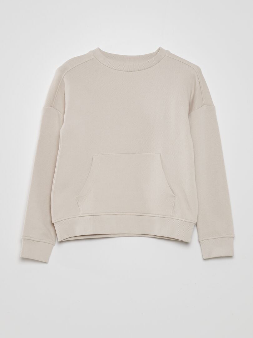 Sudadera ligera de felpa - GRIS