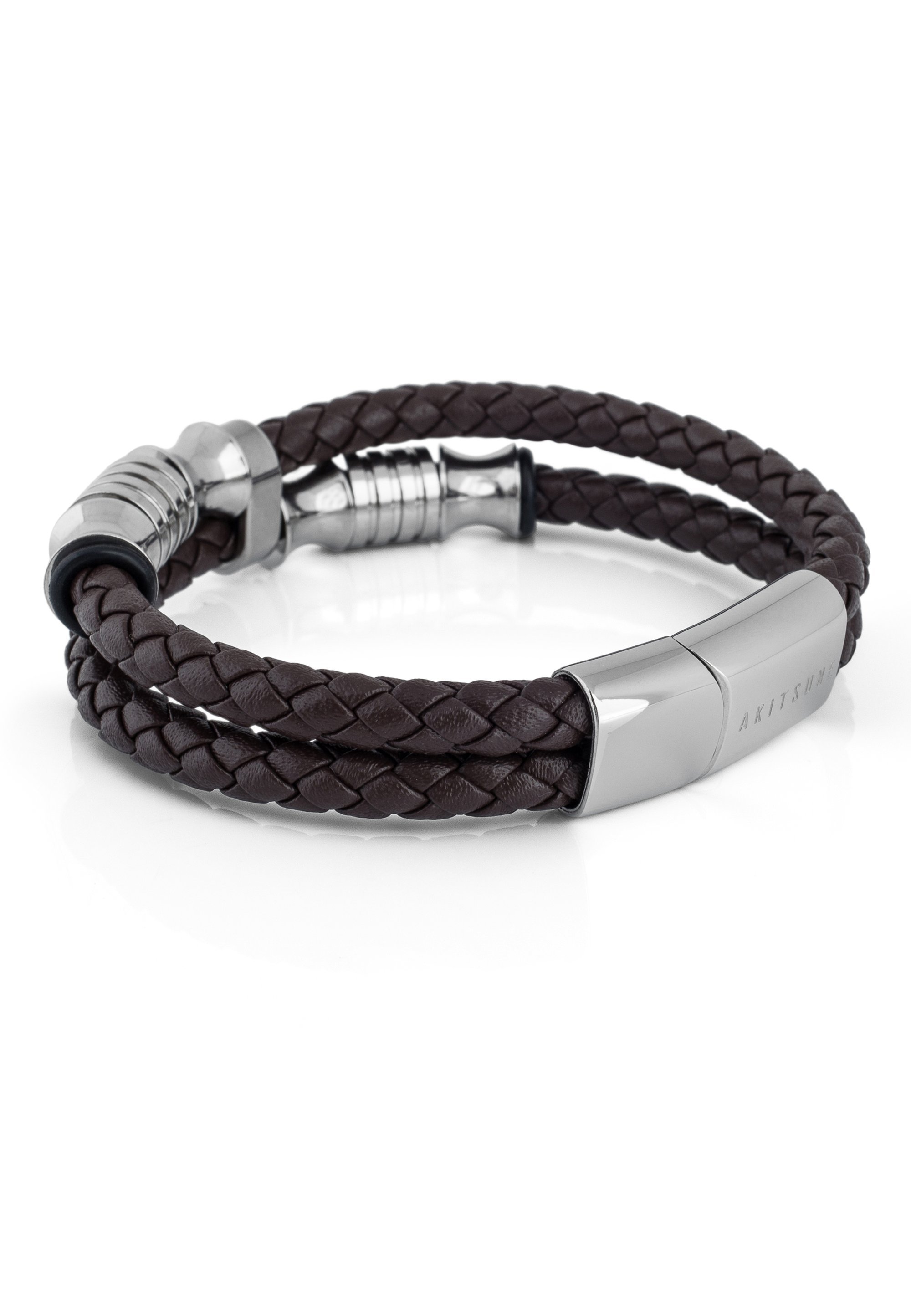 Akitsune GRACILITAS - Armband - bruin en zilverkleurig