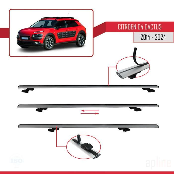 Dachgepäckträger - Citroën - C4 Cactus - Basismodell - Aluminium - Grau - Zuladung < 300 kg