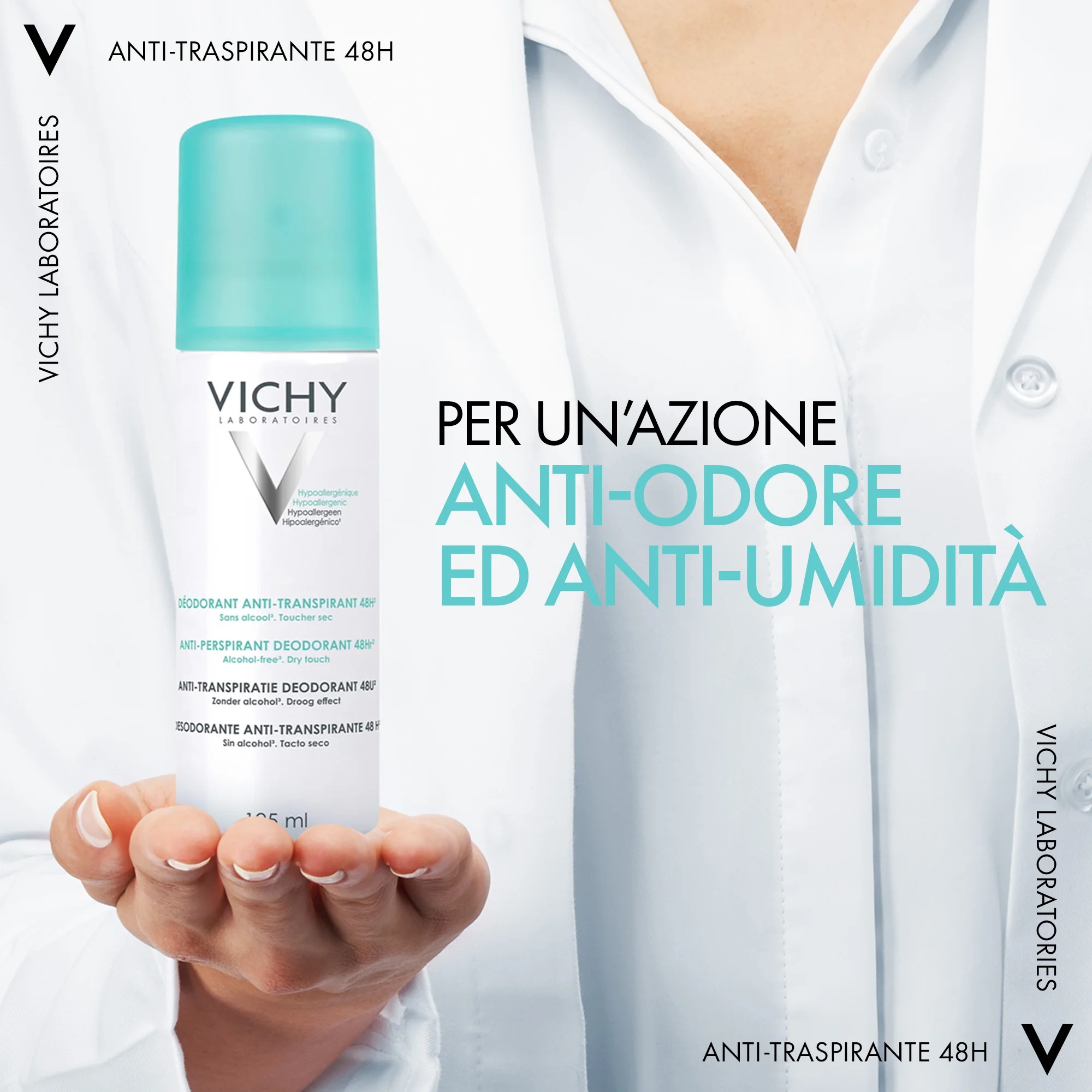 VICHY Vichy deodorant-sprei 125 ml higistamisvastane vahend