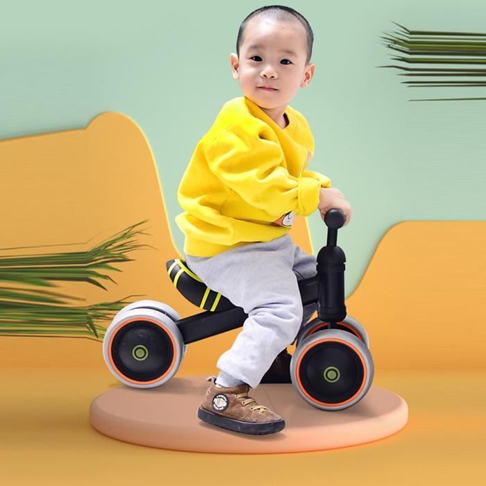 QIAN 4-Wheel Balance Bike without Pedals - Red - 10-36 Months - 50x18x38cm