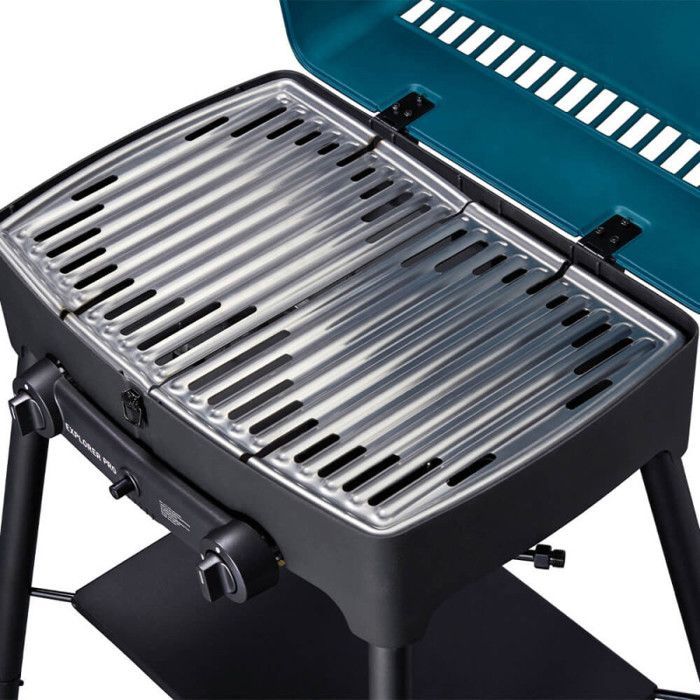 Barbacoa de gas portátil Explorer II Pro – ENDERS BY FAVEX – 2 quemadores de acero inoxidable – 4,4 kW – 49 x 32 cm – Parrilla – Hornillo – Barbacoa de camping