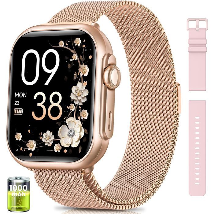 Smartwatch da donna AIMIUVEI con batteria da 1000 mAh, display HD da 1,83