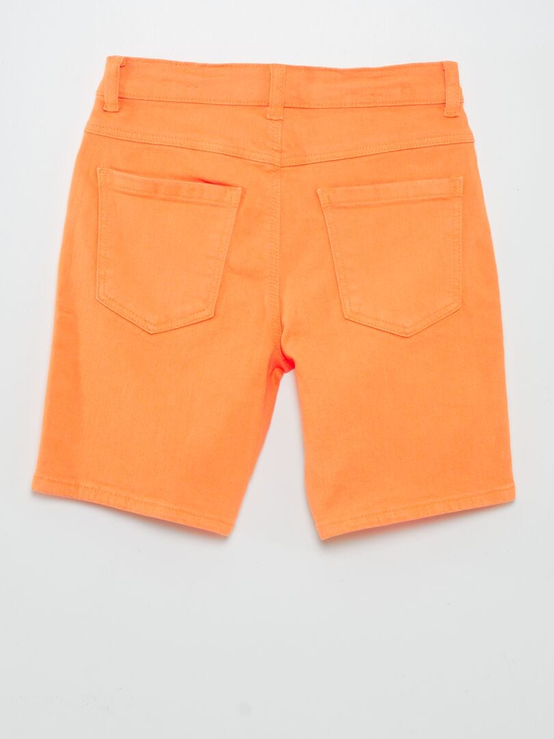 Bermudashorts in jeans - ORANJE