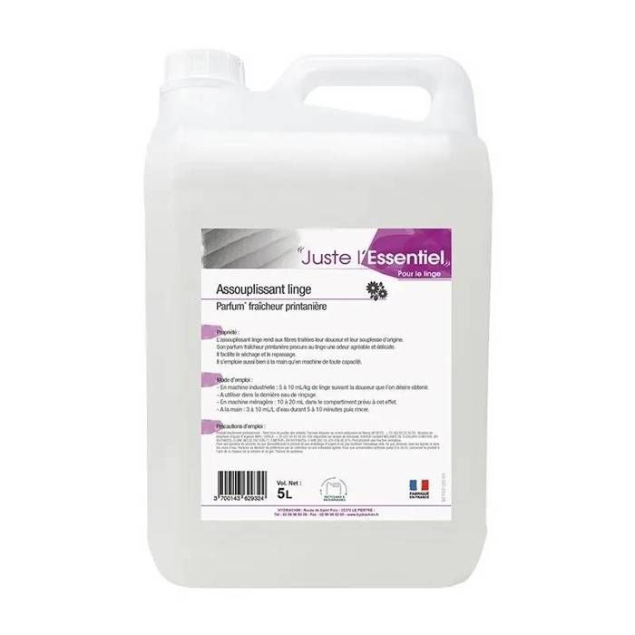 LES ESSENTIELS - Assouplissant linge - Parfum fraicheur printanière - 5L