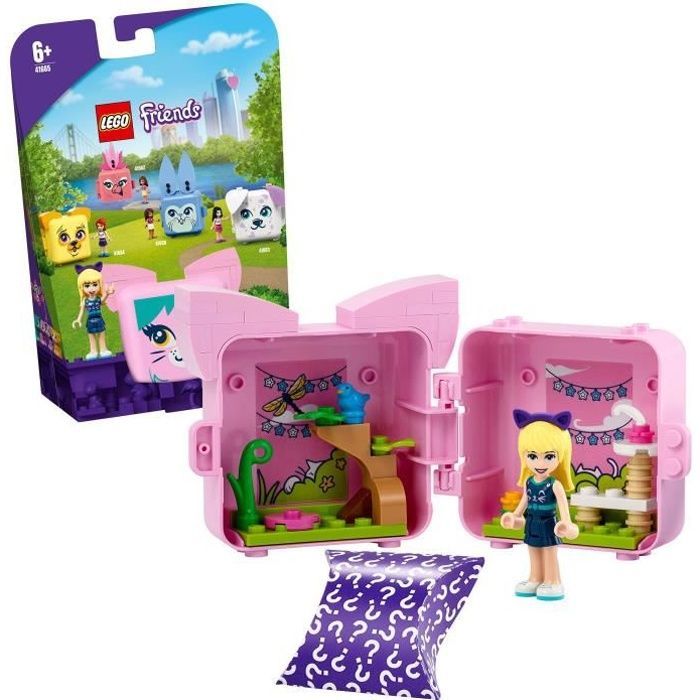 LEGO® Friends 41665 Cubo do Gato da Stephanie, Presente para Meninas e Meninos a partir de 6 Anos, Figuras de Animais, Brinquedo Colecionável
