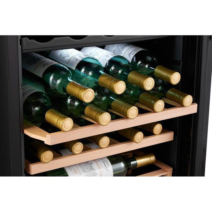 CEPAGE33DZ – Cave à vin – Climadiff – 33 bouteilles – 2 zones – 49,5 × 43,0 × 84,8 cm – Classe G – 36 dB