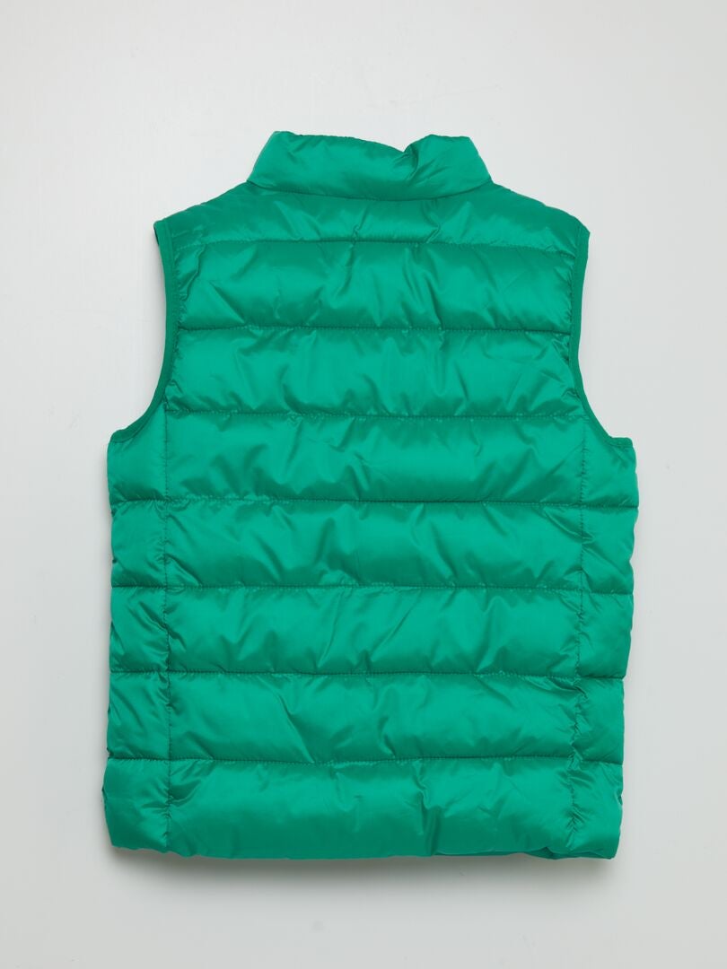Mouwloos donsjack - GROEN