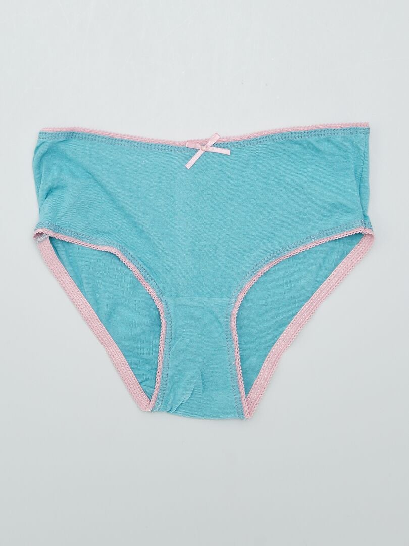 Conjunto de calzoncillos de algodón - 5 piezas - VERDE