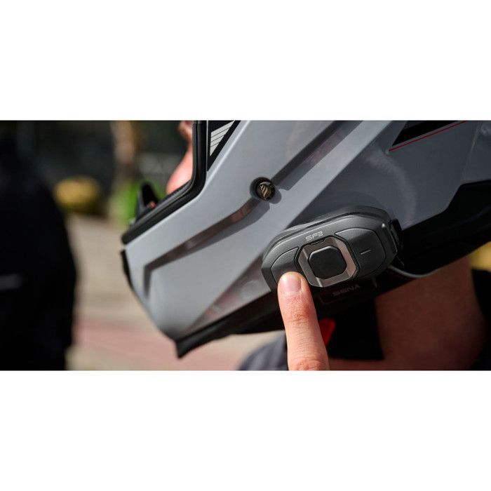 Intercomunicador Bluetooth para motocicleta Sena SF2 - 2 unidades - Recargable por USB - Negro
