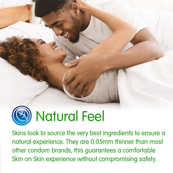 Preservativos Skins sabor menta, paquete de 12 | Salud | Superdrug