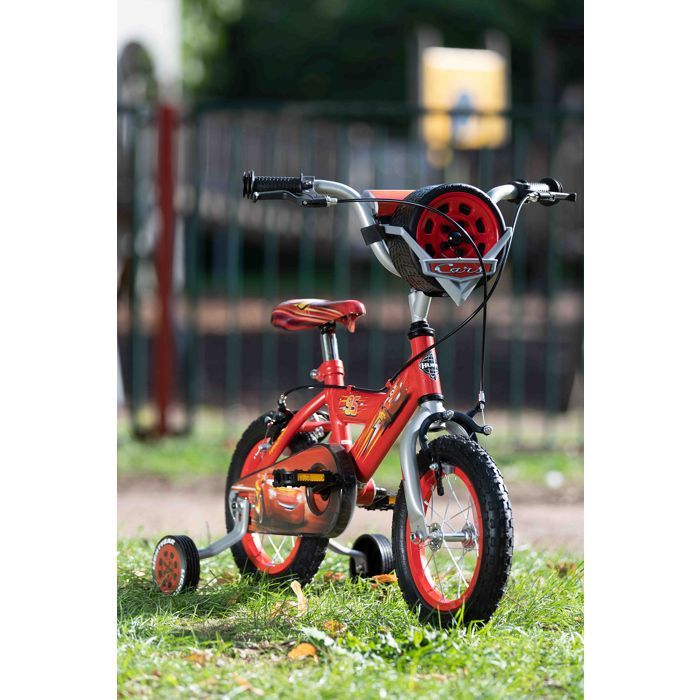 Huffy Disney Pixar Cars Lightning McQueen 30 cm kinderfiets - 3-5 jaar + zijwieltjes