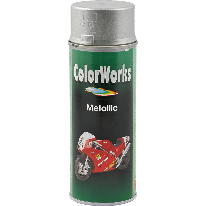ColorWorks Spraymaling 400ml Metallisk sølv Colorworks
