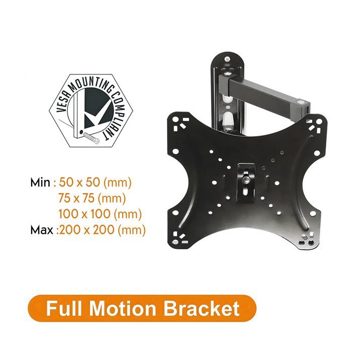 Support mural TV inclinable et orientable avec bras rotatif pour TV LED LG 43UR78 2023 43