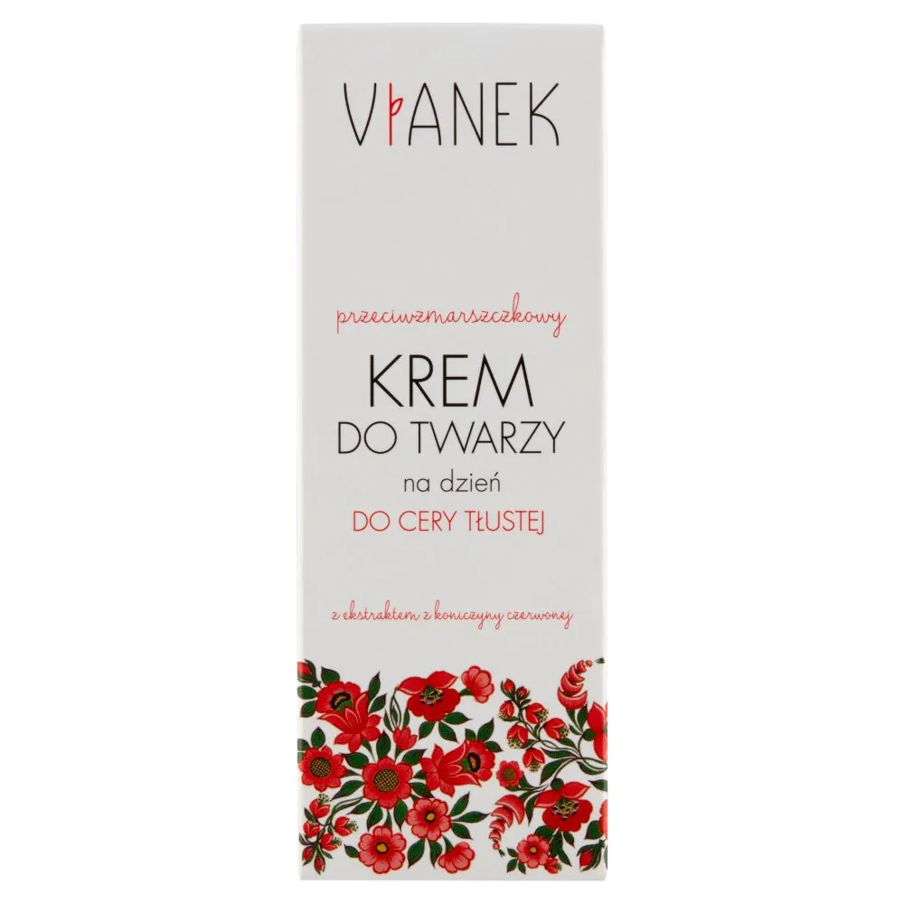 Vianek Przeciwzmarszczkowy krem do twarzy na dzień do cery tłustej