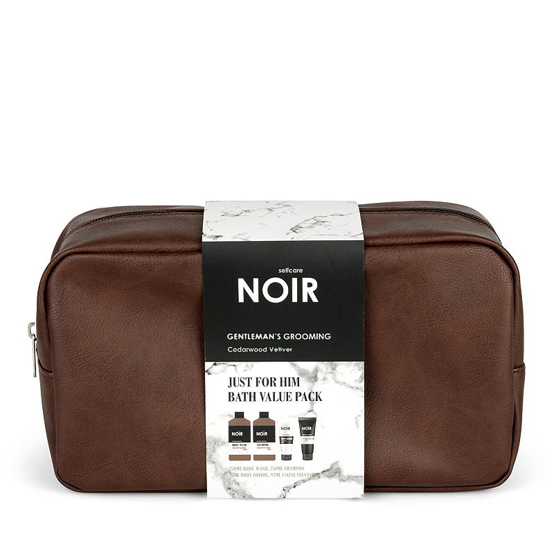 Neceser con contenido, 4 partes, para hombre