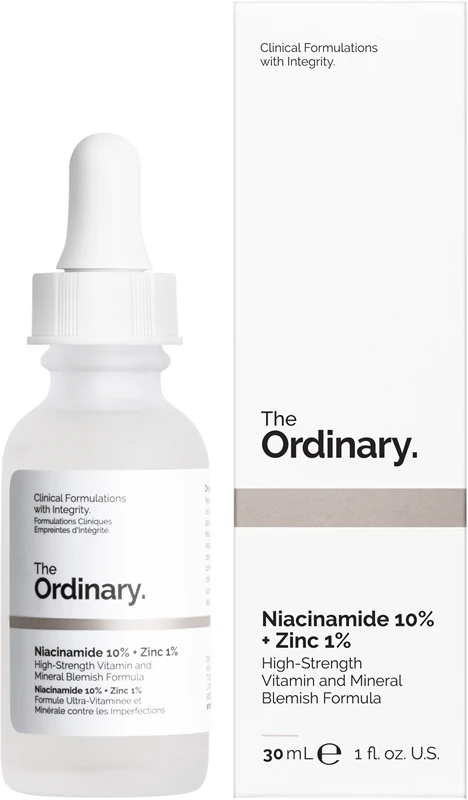 „The Ordinary“ niacinamido 10 % + cinko 1 % skaistinamasis veido serumas