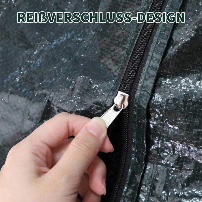 Funda para silla de playa: impermeable, resistente al viento, a los rayos UV y a los desgarros. Funda de tejido PE mejorado para sillas de playa (135 x 105 x 175/140 cm).